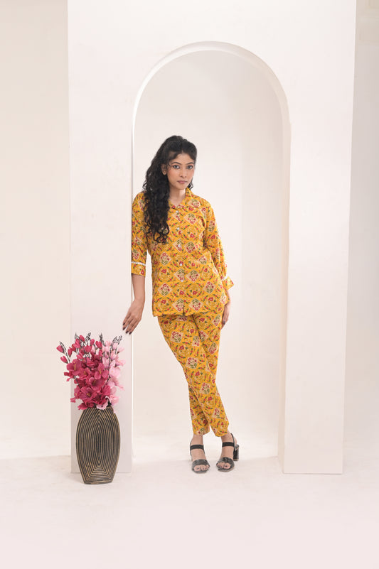 Premium Yellow Co Ord Set For Women