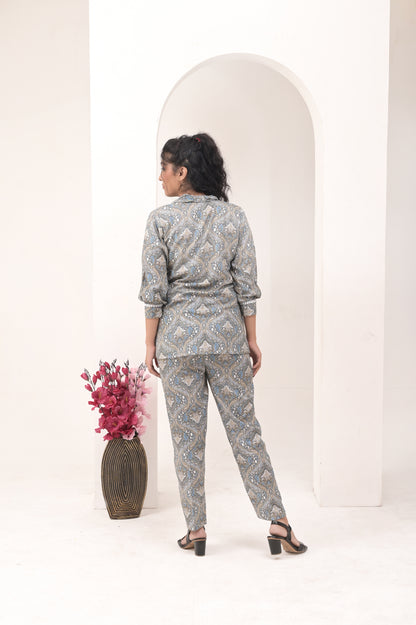 Women’s Printed Rayon Co-ord Set – Comfortable and Stylish