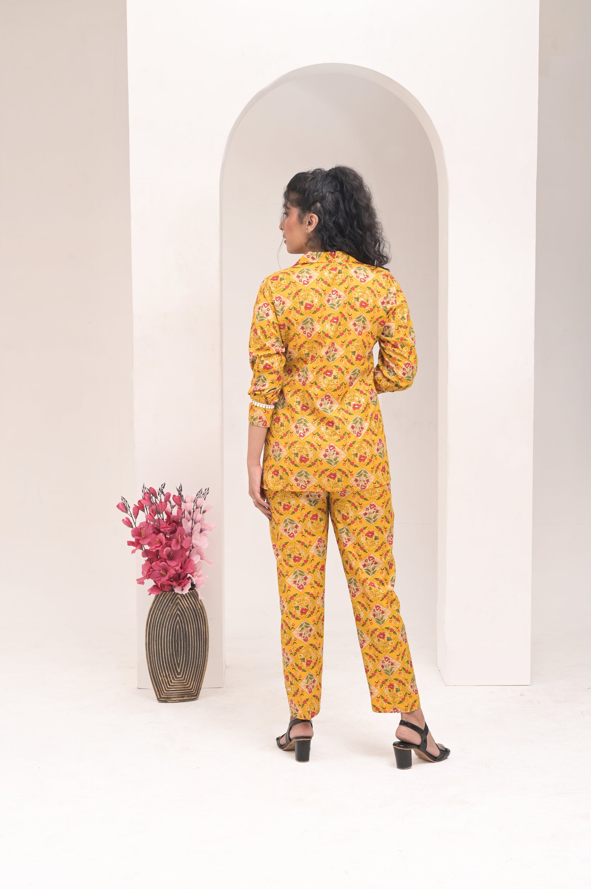 Premium Yellow Co Ord Set For Women

