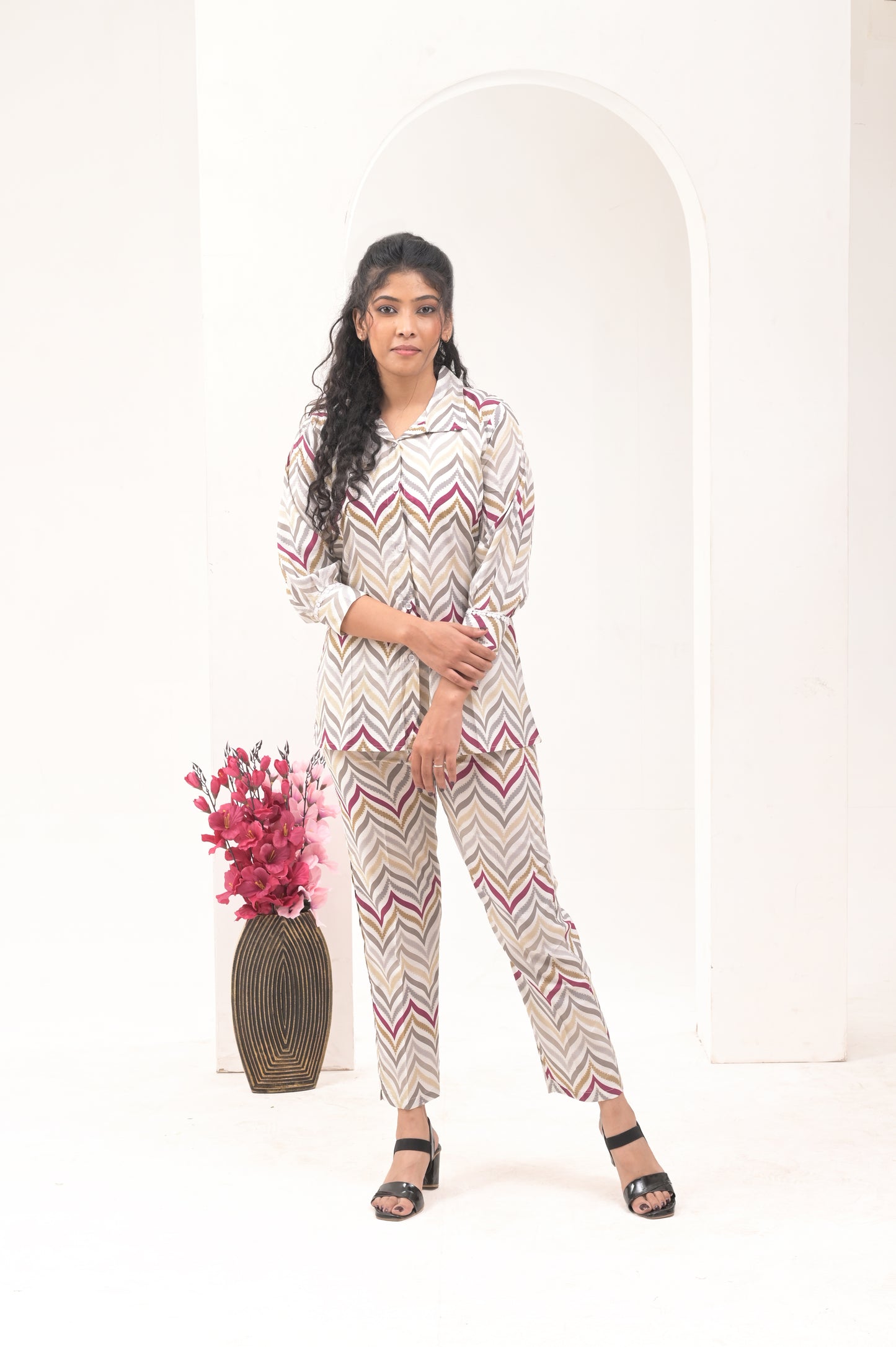 Women’s Printed Rayon Co-ord Set – Casual and Comfortable