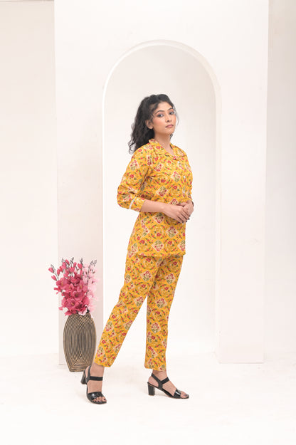 Premium Yellow Co Ord Set For Women