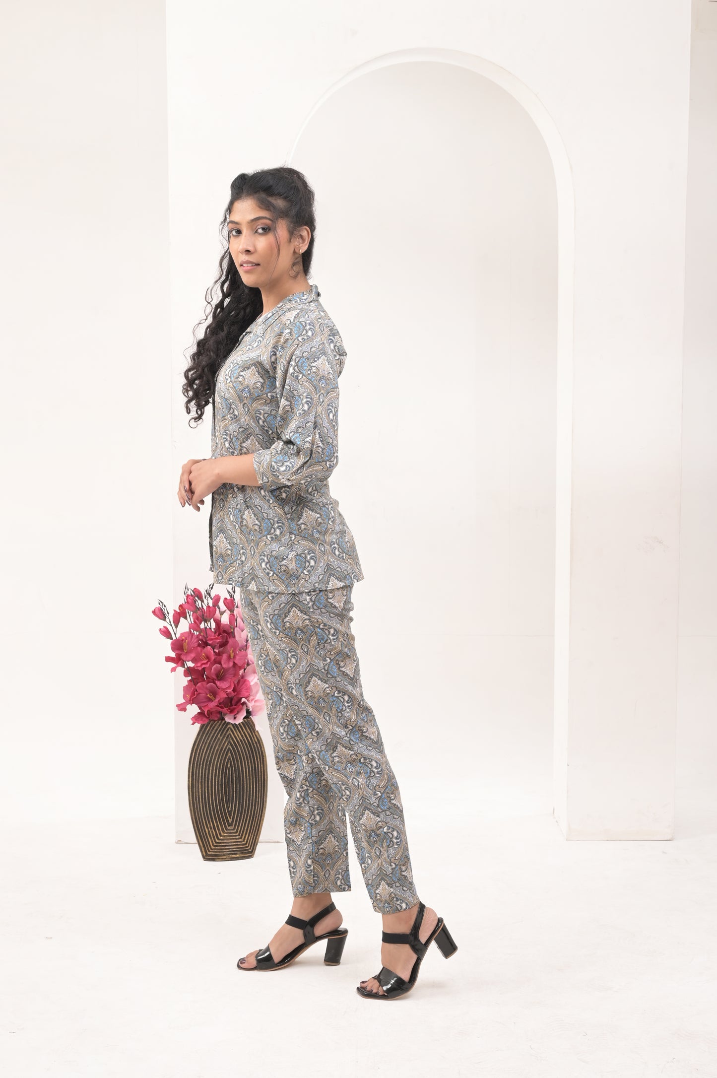 Women’s Printed Rayon Co-ord Set – Comfortable and Stylish