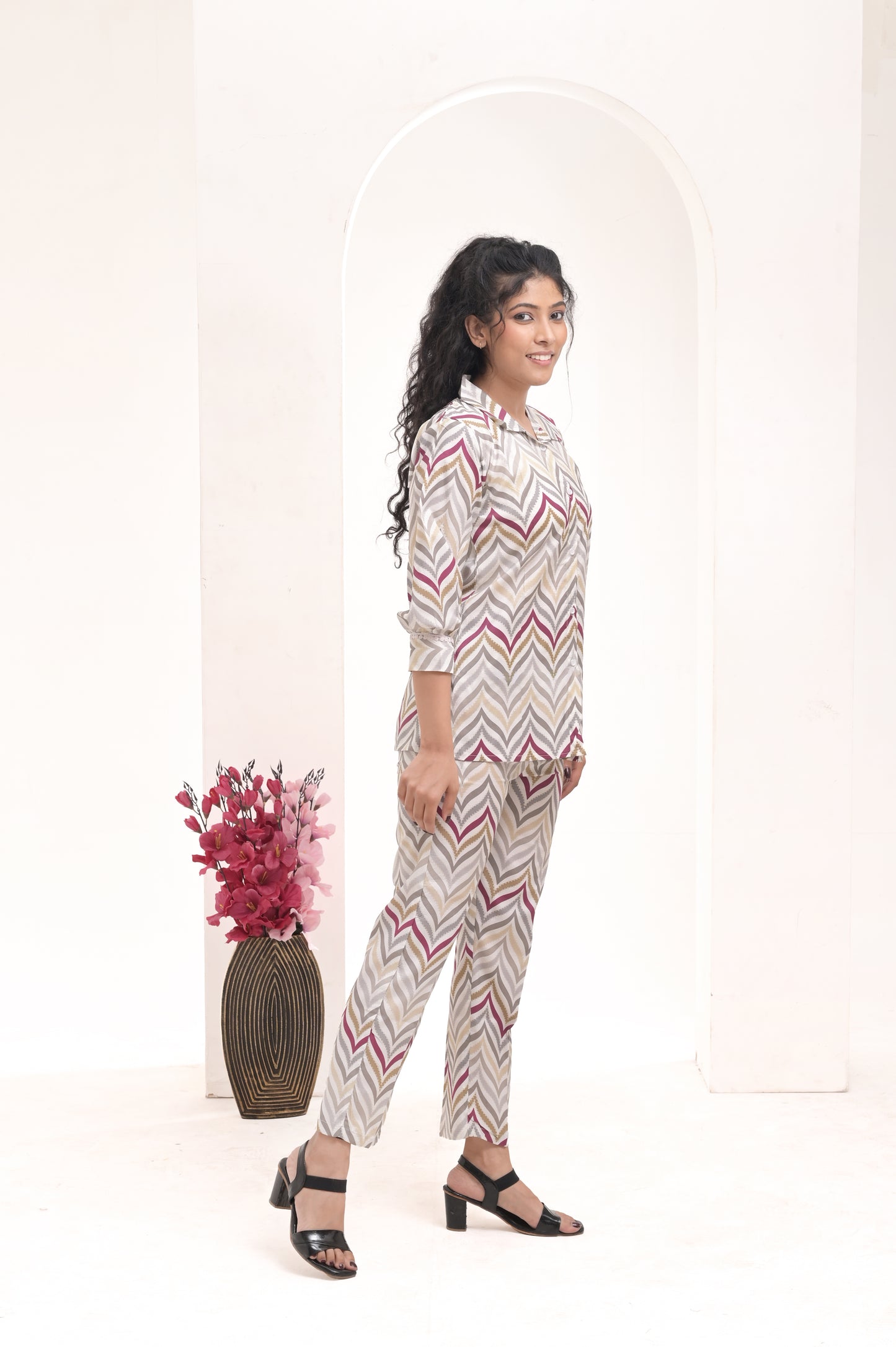 Women’s Printed Rayon Co-ord Set – Casual and Comfortable