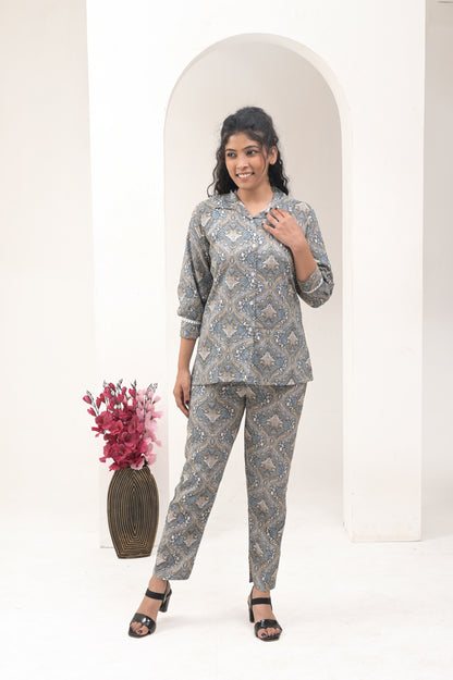 Women’s Printed Rayon Co-ord Set – Comfortable and Stylish