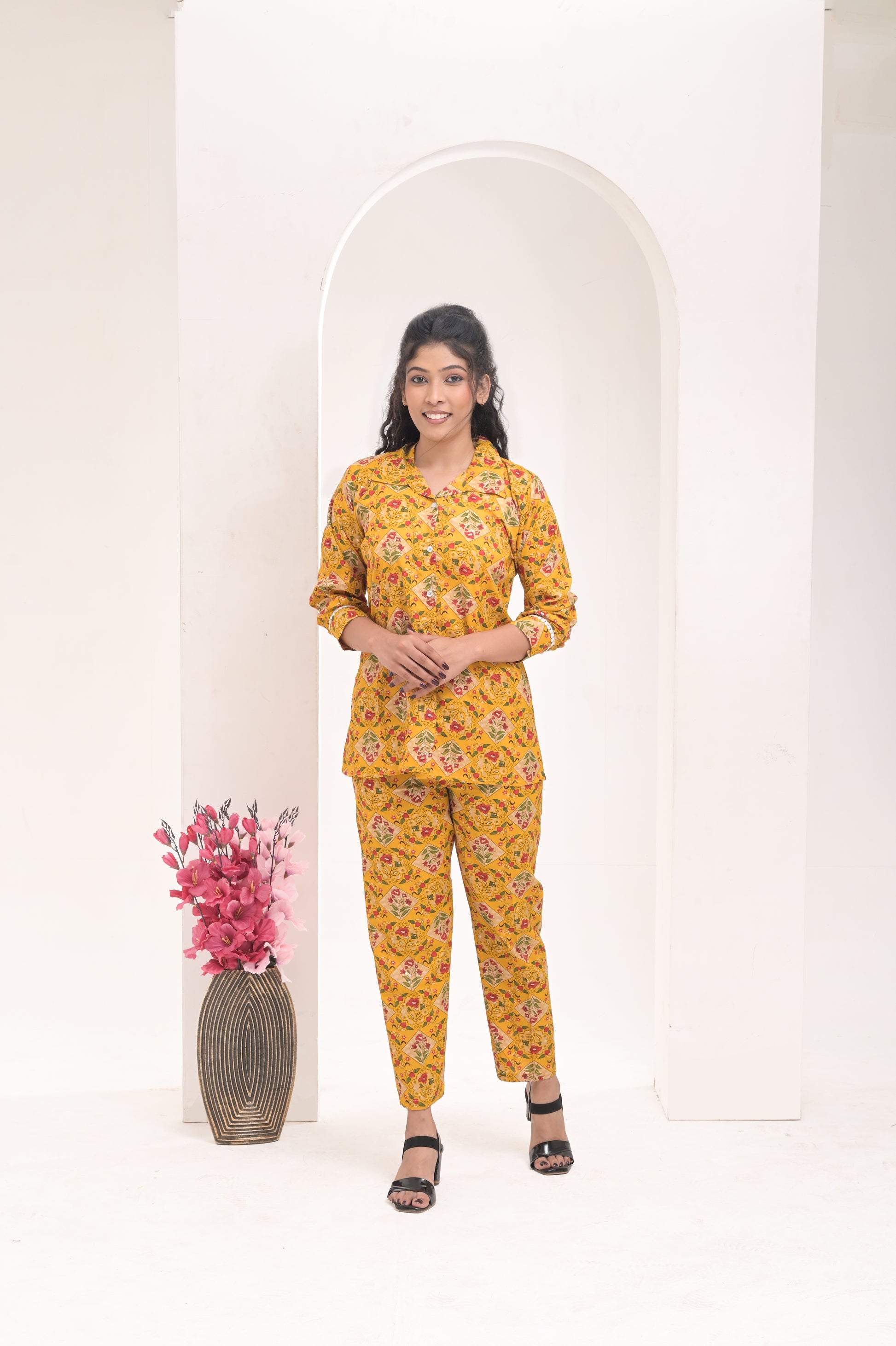 Premium Yellow Co Ord Set For Women