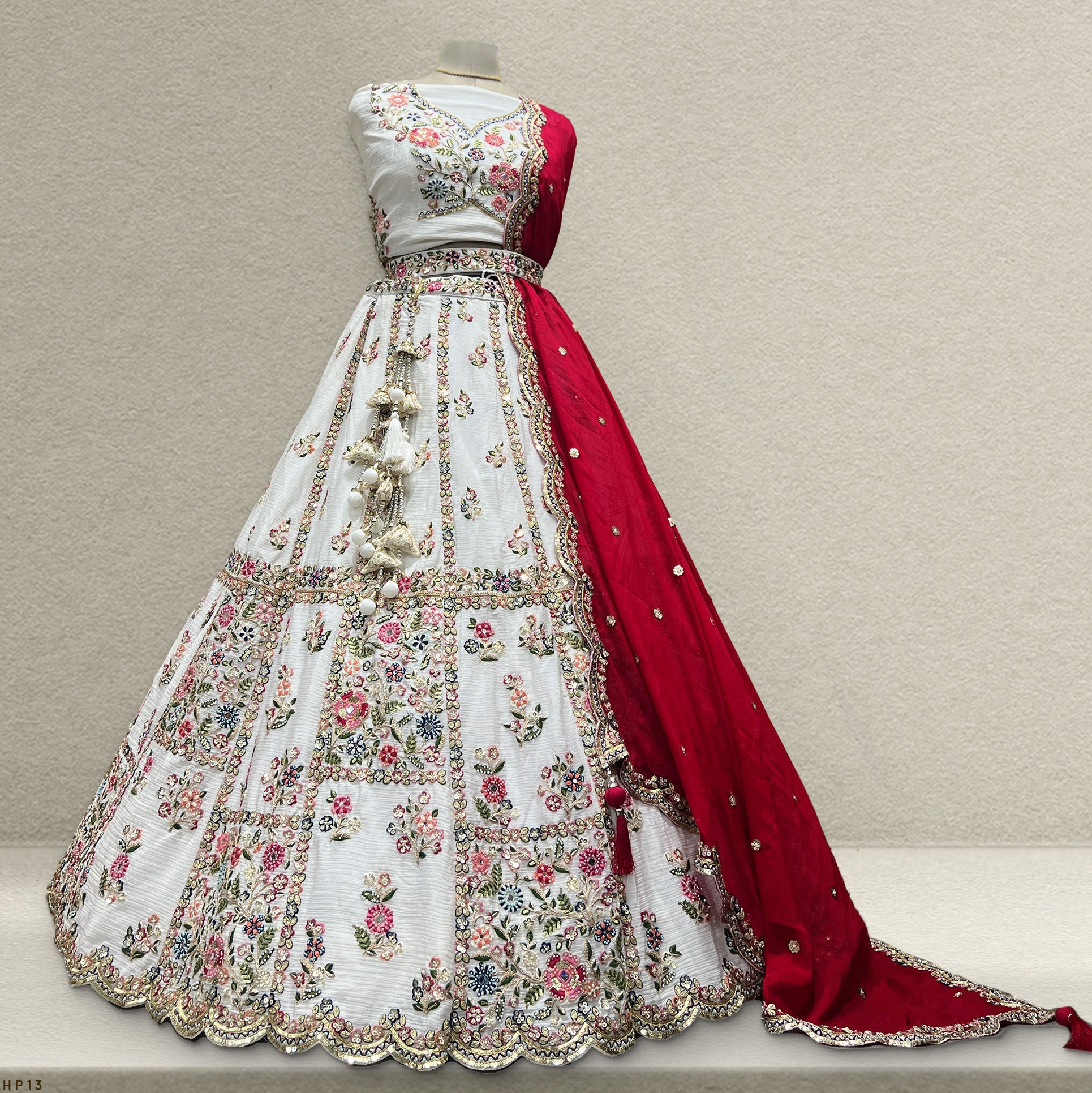 Premium Designer Lehenga With Zari And Stone Work